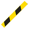 Лента оградительная клейкая черно-желтая ЛО-45, 45мм х 50м
